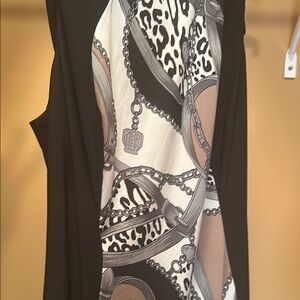 R&M Richards Black and White Mini Dress